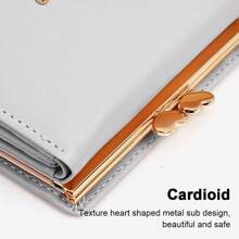 Cartera de mujer AMRINUGL gris, recubierto, gran capacidad, diseño práctico, talla única