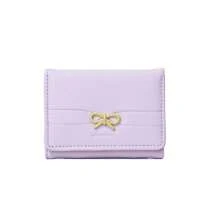 Wallets Girls Cute Bow Small Wallet Aesthetic Card Holder ID Window (Multi-Color Available) For Women Wallet Mini Wallet Purse Wallet Card Wallet - Multicolor - View 11