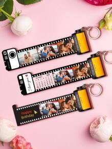 1 st. Koppel Aangepaste Filmrol Sleutelhanger Met 5/10/15/20 Foto's Lief Koppel Cadeau Familie Cadeau Gepersonaliseerde Foto Sleutelhanger Filmrol Sleutelhanger Aangepaste Koppel Film Sleutelhanger Cadeau Camera Roll Filmrol Sleutelhanger Voor Vriend Vriendin Herinneringscadeau Verjaardagscadeau Feestcadeau, Koppel Cadeau, Jubileumcadeau Vakantie Cadeau Valentijnsdag Cadeau Voor Vriend Echtgenoot Vrouw Vriendin Beste Cadeau Voor Moeder, Vader