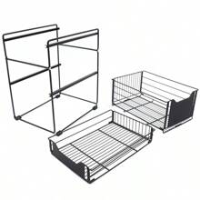 Under Kitchen Sink Shelf Storage Bathroom Cupboard Rack Cabinet Organiser Holder - 1 - View 8