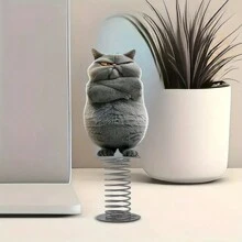 1pc Black And White Acrylic Cat Figurine Desktop Decor, Suitable For Desktop Spring Ornaments, An Ideal Gift For Parents And Friends Back To School