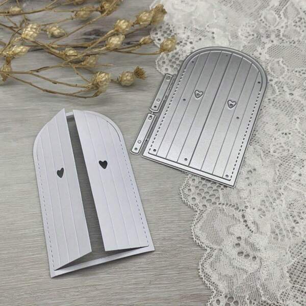 1 pieza Troqueles de corte de metal para decoración de puertas, manualidades de papel y álbum de recortes, herramientas de perforación y plantillas