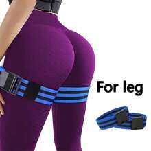4pcs Set Blood Flow Restriction (BFR) Occlusion Cuffs, Adjustable For Arms, Thighs & Hips, Suitable For Women & Men, Promote Muscle Growth In Biceps, Legs - Blue - View 10