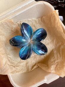 2个装女士简约酒红色渐变亚克力花朵发夹，优雅百搭的日常发饰，适合节日、日常佩戴、返校季、校园生活、大学秋季冬季抓夹式发饰，是女士度假装扮、夏季海滩度假必备单品。 - 彩色 - 查看 3