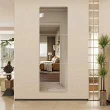 4 pièces Ensemble de carreaux de miroir, miroir doux acrylique DIY combinable pour décoration murale avec adhésif et anti-chute, miroir acrylique trempé incassable, sans cadre et auto-adhésif - idéal pour la chambre à coucher, la salle de gym et le placard, installation facile, design gain de place