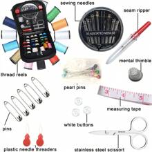 68/90 Pcs Sewing Kit With Sewing Supplies And Accessories- 24-Color Threads, Needle And Thread Kit Products For Small Fixes, Basic Mini Travel Sewing Kit For Emergency Repairs