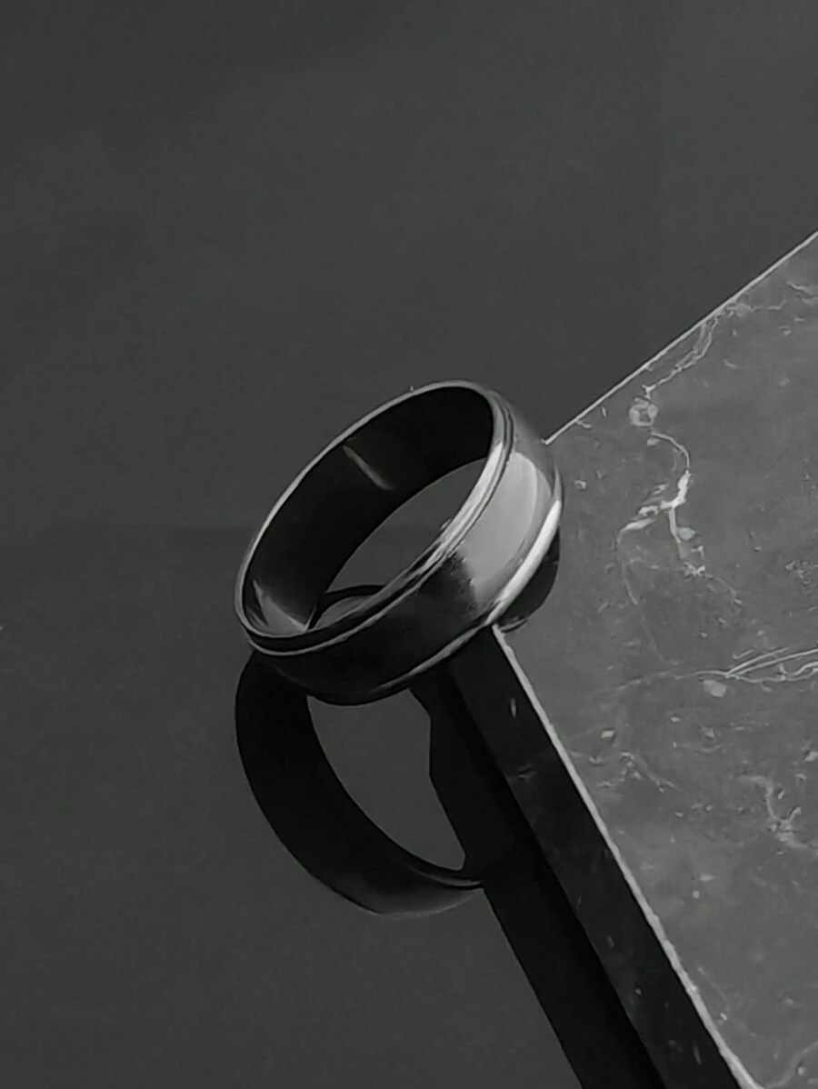 2025 High Quality Black Plated Stainless Steel Rings Jewelry For Man - Ring - View 1