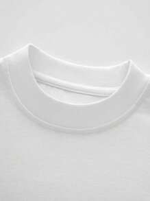 Payeah The Duck Song Got Any Grapes Graphic Prints Round Neck Short Sleeve Ladies T-Shirt (220g Heavy Cotton 1pcs) - 白色 - 查看 5