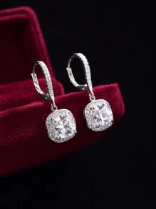 1 Pair 925 Sterling Silver Delicate Minimalist Cute Heart Shaped Hoop Earrings, Suitable For Women, Girls, Couples, Luxury Fashion, Cartilage Earrings, Party Birthday Jewelry Gift, Exquisite Jewelry - Bright Time - View 6