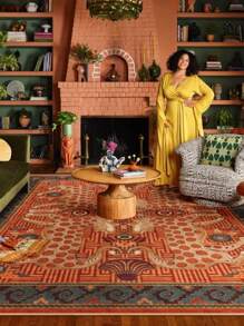 Bohemian Leopard Print Area Rug For Living Room And Bedroom - Wild Leopard - View 12