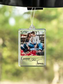 Personalised Photo Car Ornament Hanging Car Any Image Driving Test Pass Gift Idea First Car Charm Gift - Multicolor 2 - View 4