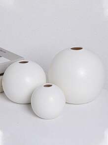 1pc/3pcs Round Vase Ornament Ins Nordic Round Vase Modern Simple Round Vase Decoration Ornament Round Vase Dry Flower Desktop Home Entrance Flower Arrangement Decoration Flower