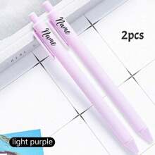 1/2/5/10/20pcs Custom Engraving Color Ballpoint Pens, Back To School Supplies For Kids, Personalized Pens Ballpoint With Name, Personalized Wedding Pen, 14.4cm/5.66in, Pink/White/Mint Green/Sky Blue/Light Blue/Yellow/Light Yellow/Light Purple/Purple/Skin Color, Customized Couple Pen, Personalized Bridesmaid Pen, Groomsman Pen, Office Decor - Multicolor - View 43