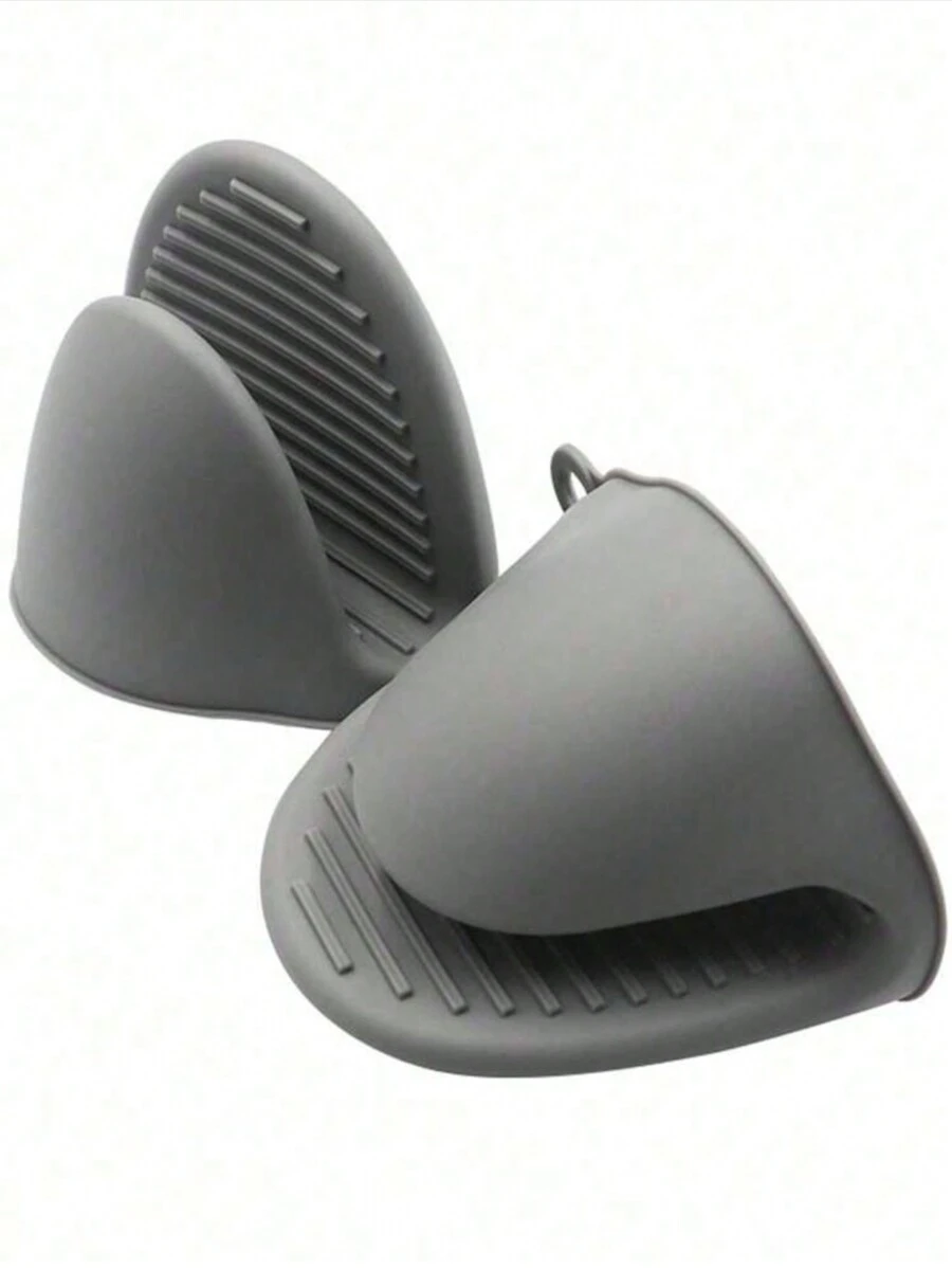 2 件厨房柔软硅胶耐热手套，适用于洗碗、微波炉、烘焙、烹饪等。 - 彩色 - 查看 1