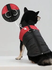 Warm Dog Jacket, Dog Winter Coat, Waterproof And Windproof Dog Snow Jacket With Leash Hole, Classic Colors In Small, Medium, Large Suitable For Small, Medium, Large Dogs, Blue, Red, Green