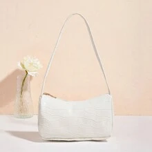 1 pieza Bolso Baguette bandolera de color brillante para niñas, bolso de axila, adecuado para uso diario, mejor opción de regalo