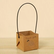 Conjunto de 20 caixas de presente para suculentas, sacos de papel kraft, materiais de embalagem para presentes, ideal para casamento, presente criativo para professores, embalagem para o Dia de Ação de Graças e Dia dos Namorados - Caqui - Ver 6