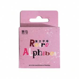  52 件（23 x 2）英文字母贴纸，适用于剪贴、笔记本、笔记本电脑、水瓶、行李箱、玩具、办公室装饰、毕业礼物、学校用品、鼓励和奖励、英语美学贴纸、DIY 装饰包、书桌和其他家具、学校用品、返校
