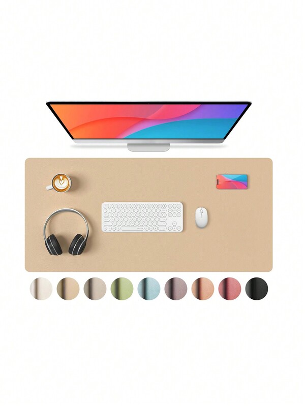 2025 Weihnachtsdekorationen Leder Schreibtischunterlage, Mauspad, Nicht-Computer-Matte für den Schreibtisch, PU-Leder Büroschreibtischunterlage für Zuhause & Büro, Laptop Schreibtischauflage für Tastatur und Maus (Dicke 1mm)