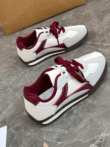 Nuove sneaker da donna stile 2025, con suola spessa e rialzata, scarpe sportive casual da running, stile boho per lo streetwear quotidiano