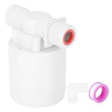 Válvula de bola flotante incorporada en el tanque de entrada automática de control de nivel de agua de plástico G1/2in - Blanco - Ver 10