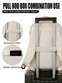 Myco Ryanair Cabin Bag - 15.75x7.87x9.84inch /40cm*26cm*20cm Laptop Backpack,Business Travel Anti Theft Slim Durable Laptops Backpack, Water Resistant College Computer Bag For Women & Men Fits 15.6 Inch Laptop And Notebook Bag For School School Accessories School Stuff - Multicolor - View 8