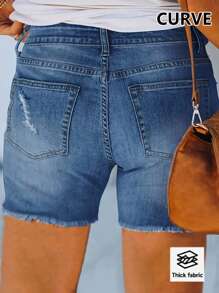 夏季高品质紧身大码牛仔短裤女修身休闲修身热裤性感辣妹裹臀超级短裤