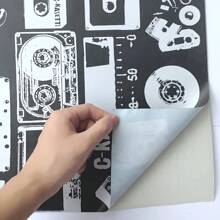 1 卷复古风格编织藤条壁纸 17.7 英寸 X 39.3/118.1/196.8 英寸自粘厚 PVC 可拆卸竹地板图案壁纸防水防油防污适用于客厅墙壁家居装饰厨房橱柜桌面家具装修房间电视背景厨房台面桌面 DIY 家居装饰家具翻新墙纸墙贴房间装饰墙贴 - 黑色 - 查看 9