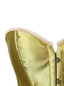 Women's Waist Trainer Corset For Body Shaping - Tummy Control Slimming Girdle Vest For Weight Loss,  Blue/ Red/ Gold/ Purple/ Brown/Dark Blue - Màu vàng - Xem 5