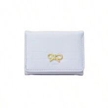 Wallets Girls Cute Bow Small Wallet Aesthetic Card Holder ID Window (Multi-Color Available) For Women Wallet Mini Wallet Purse Wallet Card Wallet - Multicolor - View 15