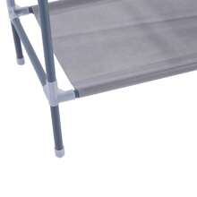 Simple Assembly 10 Tiers Non-Woven Fabric Shoe Rack Gray