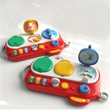 Tableau d'activité avec miroir - Jeu de cause à effet - Jouets d'apprentissage pour bébé - Jouet interactif éducatif pour tout-petits, préscolaire, nourrisson de 18 mois et plus