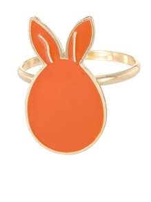 Creative Cute Rabbit Animal Shaped Napkin Ring, Tabletop Decoration