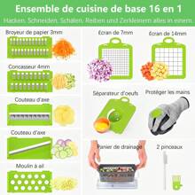 Potato Grater Home Kitchen Multi-Function Scraper Carrot Shredded Potato Slicer Vegetable Cutting Tool - Green - View 2