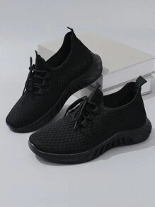 Spring New Women Lace-Up Casual Sports Shoes, Comfortable Breathable Lightweight And Wear-Resistant