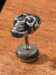 Pendientes góticos vintage estilo calavera con forma de espada de acero inoxidable para hombre, múltiples estilos para elegir, para estilo punk vintage, joyería personalizada adecuada para fiestas, discotecas y reuniones