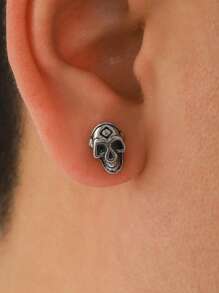 Pendientes góticos vintage estilo calavera con forma de espada de acero inoxidable para hombre, múltiples estilos para elegir, para estilo punk vintage, joyería personalizada adecuada para fiestas, discotecas y reuniones