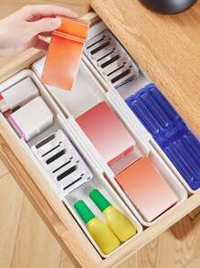 1 pieza Caja de almacenamiento retráctil para cajón de cocina, caja de clasificación de vajilla, caja de clasificación multiusos para útiles de oficina