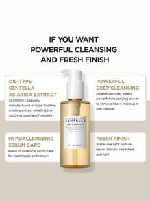 SKIN1004 200ml 马达加斯加积雪草轻盈卸妆油，轻盈油状质地，易乳化配方，不油腻清爽，温和卸妆，韩国化妆品，200ml/6.76 液体盎司。 - 200ml - 查看 3