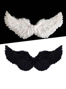1pc Fashionable Unique Angel Feather Wings For Masquerade Party, Suitable For Stage Performance, Party Festival Celebration, Halloween Costume - Multicolor - View 9