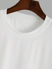 两件套男士人像和标语印花街头风T恤套装 - 彩色 - 查看 5