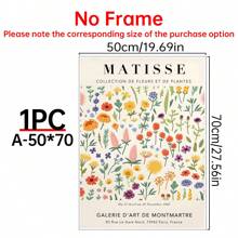 1 pièce Affiche fleur Matisse, Affiche marché aux fleurs, Impression Matisse, Fleur de Tokyo, Affiche imprimable Matisse Plante, Affiche botanique, Décoration murale pour salon, mur de lit, affiches pour la chambre, art mural sur canevas, Décoration de la maison, Décoration de chambre moderne esthétique, Cottagecore, Décoration de salle de bain, cuisine, chambre, bureau