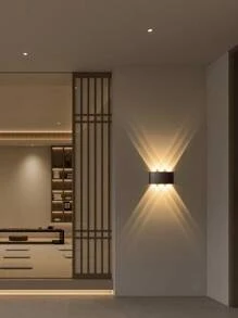 1 件宽电压 85V-265V LED 6 灯暖白椭圆双面壁灯，户外洗墙灯，背景墙过道装饰灯，适用于花园围栏和小路装饰 - 彩色 - 查看 13