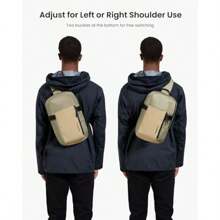 Compact E Sling Bag For 13-Inch IPad Pro M4 IPad Air M2 2024 Minimalist Chest Shoulder Crossbody Bag Small Daypack For 13 Book Air M3 2024 Book Pro Daily Use S Size - 黑色-S適用於13吋MacbookAir - 查看 5