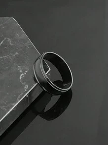 2025 High Quality Black Plated Stainless Steel Rings Jewelry For Man - Ring - View 3