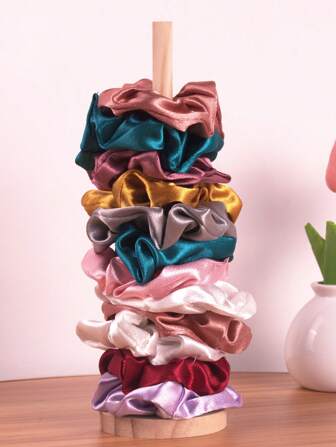 2 piezas Soporte para Scrunchies, Organizador de accesorios para el cabello, Organizador de pasadores para el cabello, Torre para Scrunchies que puede sostener de 20 a 25 Scrunchies, Organizador vertical moderno para lazos de cabello, Titular de Scrunchies para niñas, baby shower, perfecto para cumpleaños, bodas, fiestas, el regalo perfecto para colegas, amigos y familia, vuelta al colegio