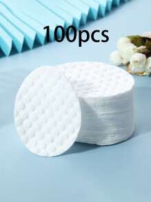 100pcs Disposable Makeup Remover Cleansing Wipes, Disposable Use Skincare Pads, Makeup Remover Tools, Soft Texture, Easy To Use - Multicolor - View 11