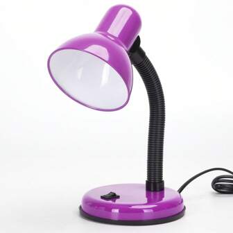 Aigostar lámpara de mesa para lectura ajustable 360°, compatible con bombillas de casquillo E27, ideal para oficina o lectura.