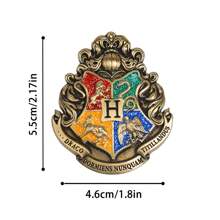 Harry Potter Harry Potter Badges, Hogwarts Four Great Colleges Brooch, Vintage Decorative Metal Brooch, For Jewelry, Accessory, And Gift, Surrounding Hogwarts Gift, Badges For Backpack Badges Fashion Decorations Gifts[Officially Licensed],School Supplies,Back To School