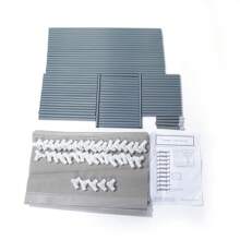 Simple Assembly 10 Tiers Non-Woven Fabric Shoe Rack Gray